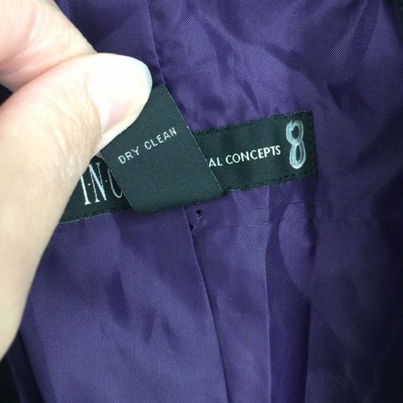 INC International Concepts Sport Coat Men Medium Navy Blue Velvet Smoking Jacket - Picture 11 of 11